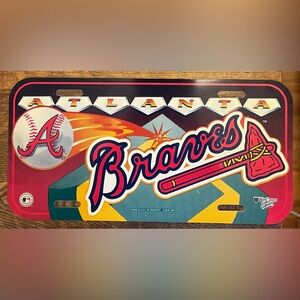 Atlanta Braves 1996 WinCraft Sports MLB Plastic License Plate 12x6